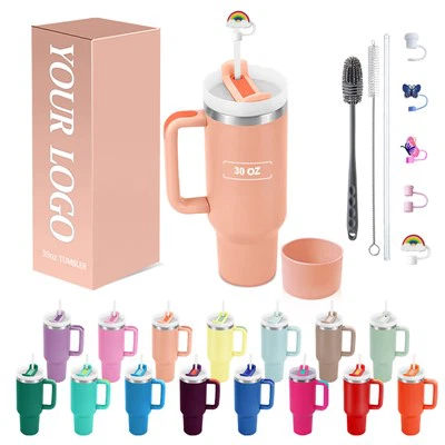 Ordni bl-ingrossa 30oz Tumbler tal-istainless steel bil-manku